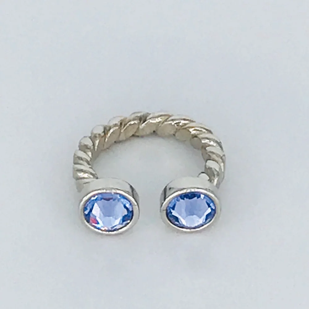 🆕 Skinny Style Swarovski Floating Horseshoe‎ Ring